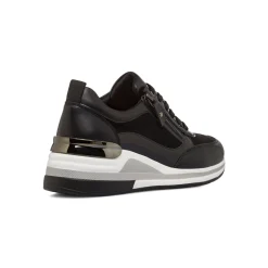 Sale Sneakers nere da Donna con zip e zeppa Donna Sneakers Donna