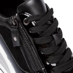 Sale Sneakers nere da Donna con zip e zeppa Donna Sneakers Donna