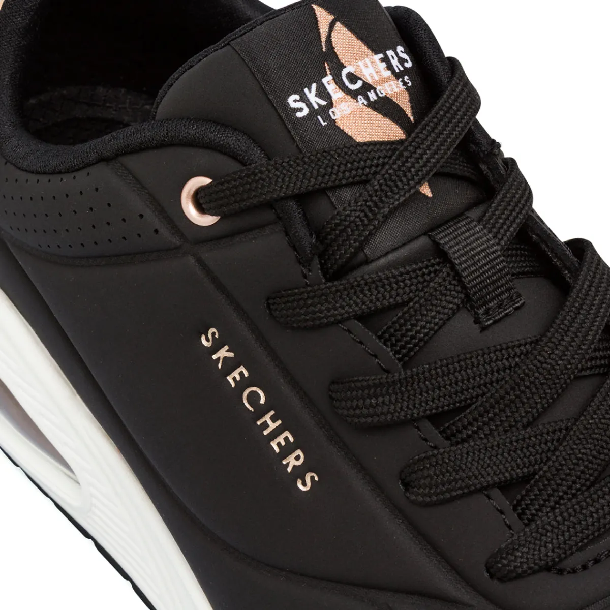 Sneakers nere da Donna con dettagli oro rosa UNO Donna Scarpe Sportive|Sneakers