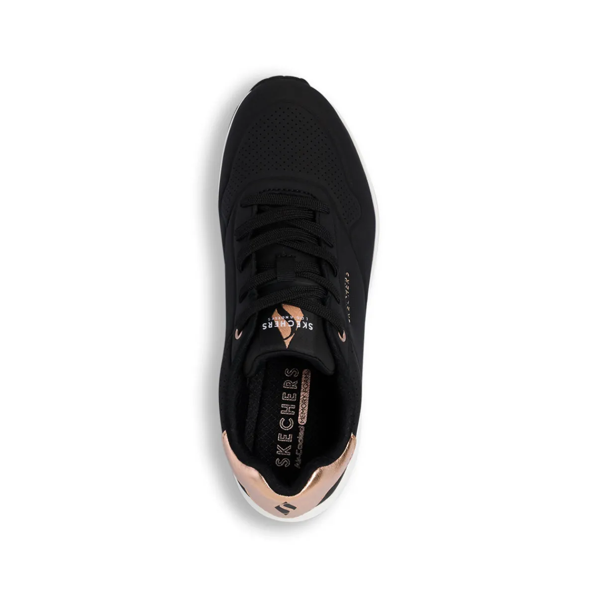 Sneakers nere da Donna con dettagli oro rosa UNO Donna Scarpe Sportive|Sneakers