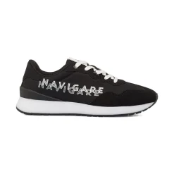 Sale Sneakers nere da Uomo con logo bianco Uomo Sneakers Uomo