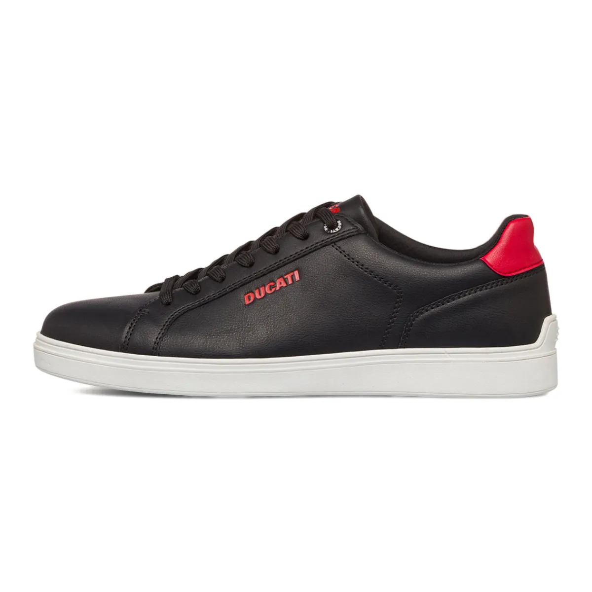Sale Sneakers nere da Uomo con logo rosso Uomo Sneakers Uomo