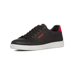 Sale Sneakers nere da Uomo con logo rosso Uomo Sneakers Uomo