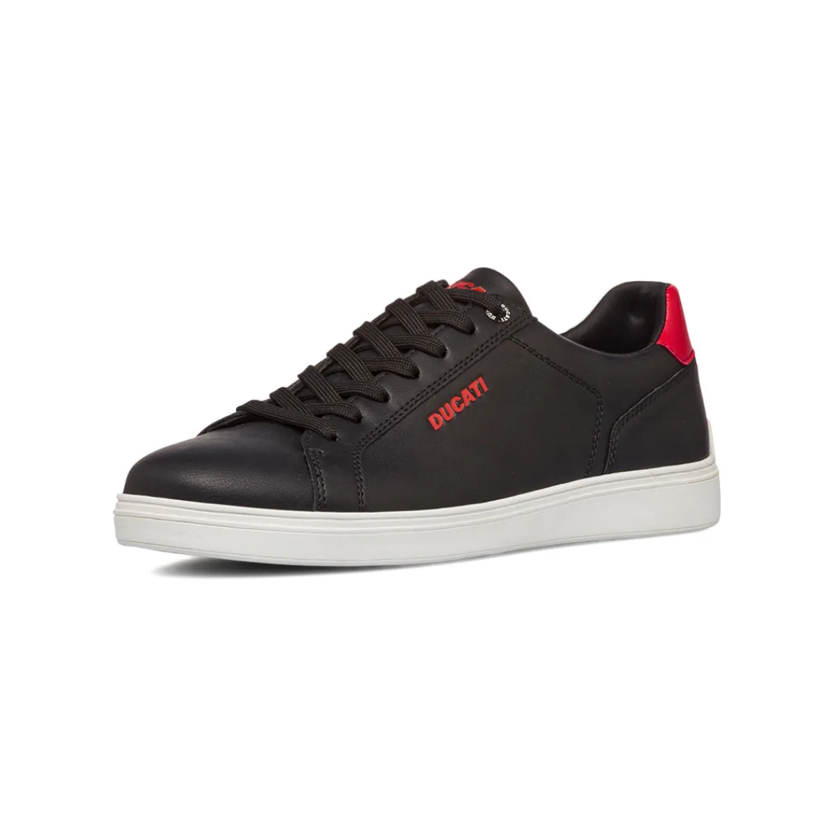 Sale Sneakers nere da Uomo con logo rosso Uomo Sneakers Uomo