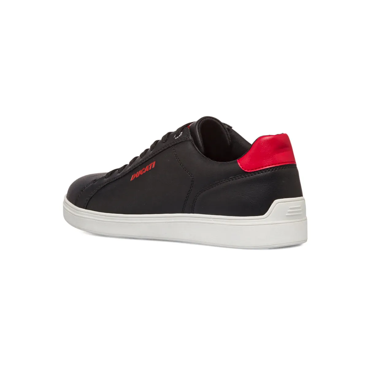 Sale Sneakers nere da Uomo con logo rosso Uomo Sneakers Uomo