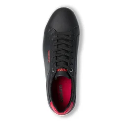 Sale Sneakers nere da Uomo con logo rosso Uomo Sneakers Uomo