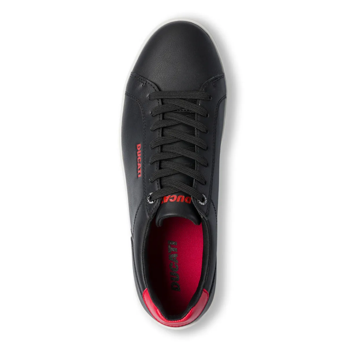 Sale Sneakers nere da Uomo con logo rosso Uomo Sneakers Uomo