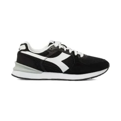 Clearance Sneakers nere da Uomo con logo bianco Fenice Uomo Sneakers Retro Running|Sneakers