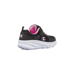 Sneakers nere e rosa da bambina con chisura a strappo Bambino Scarpe Sportive Da Bambino|Sneakers Sportive Bambina