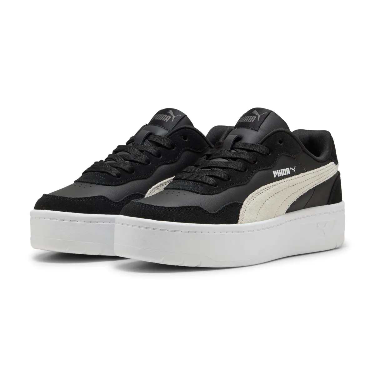 Sale Sneakers nere platform da donna con dettagli effetto scamosciato Court Lally Skye Donna Scarpe Sportive|Sneakers Sport