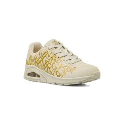 Clearance Sneakers nude da Donna con dettagli oro UNO Donna Sneakers|Sneakers Sport