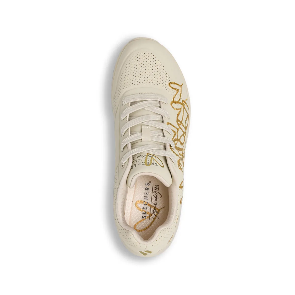 Clearance Sneakers nude da Donna con dettagli oro UNO Donna Sneakers|Sneakers Sport