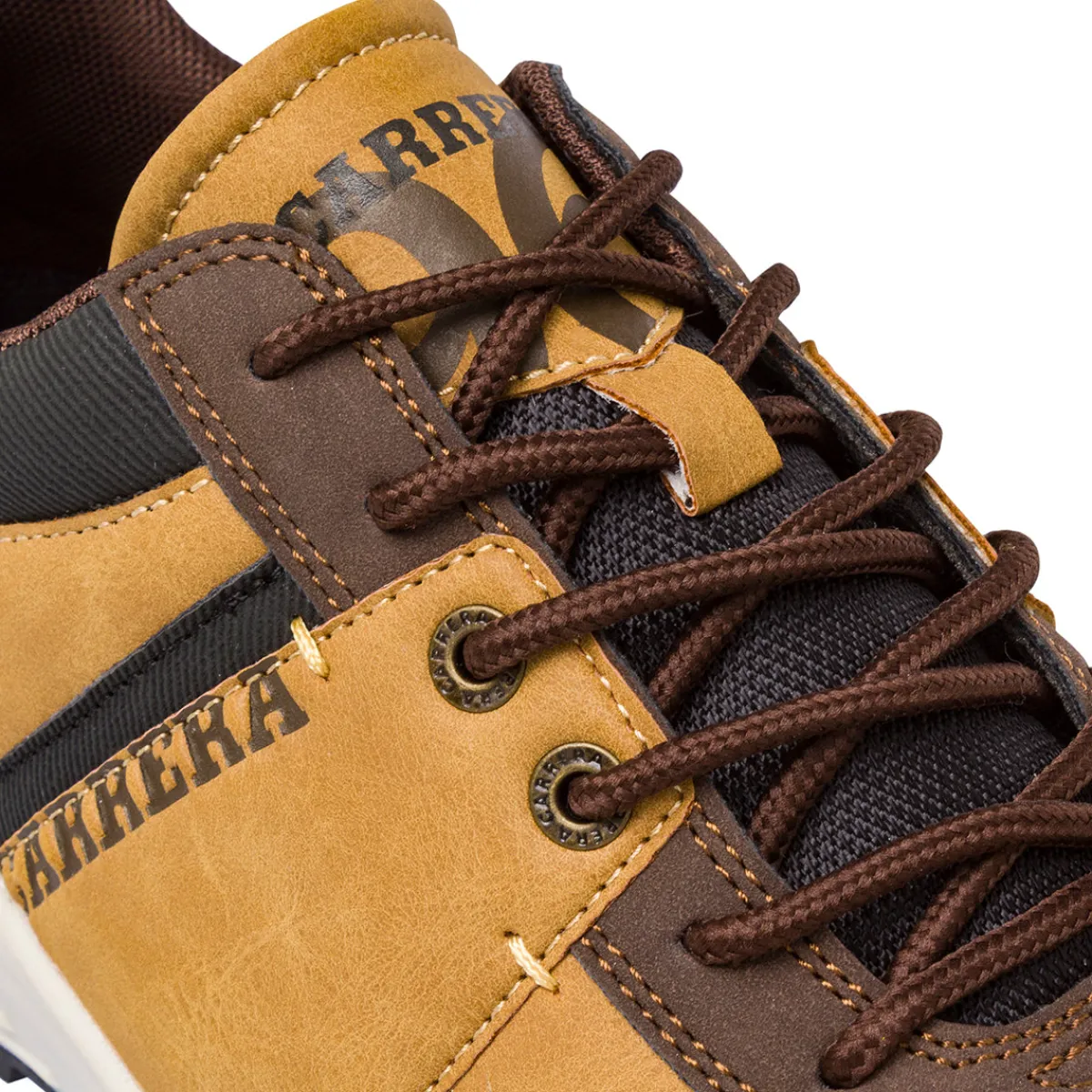 Discount Sneakers ocra con inserti marroni da Uomo Uomo Sneakers Uomo