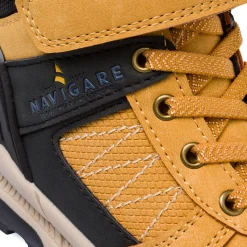 Sneakers ocra da Bambino con lacci elastici e strappo Bambino Sneakers Bambino|Scarponcini Bambino