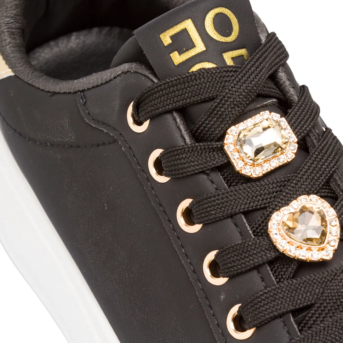 Online Sneakers platform nere da Donna con farfalla gioiello Donna Sneakers Donna