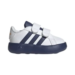 Discount Sneakers primi passi bambino bianche e blu con doppio strappo Grand Court 2.0 Bambino Scarpe Con Strappo Bambino|Primi Passi Bambino