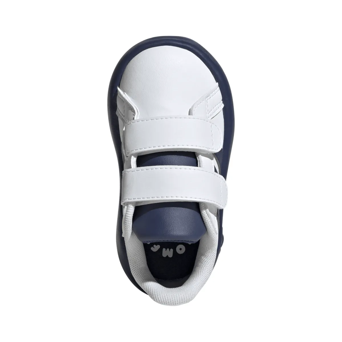 Discount Sneakers primi passi bambino bianche e blu con doppio strappo Grand Court 2.0 Bambino Scarpe Con Strappo Bambino|Primi Passi Bambino