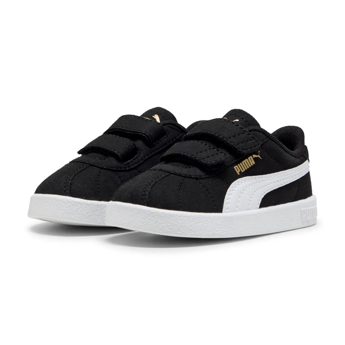 Clearance Sneakers primi passi bambina e bambino nere effetto scamosciato con strappo Club II V Bambino Scarpe Con Strappo Bambino|Scarpe Con Strappo Bambina