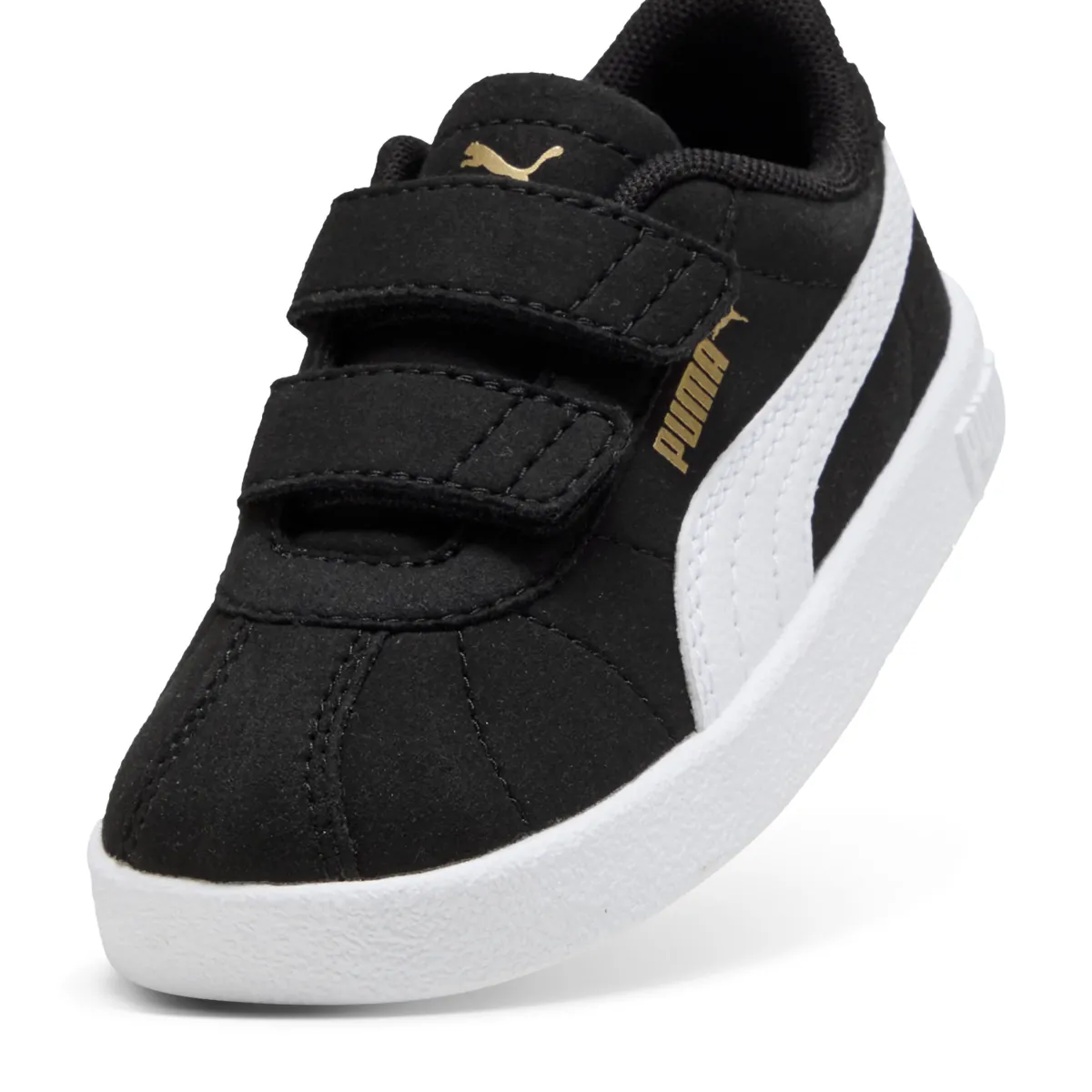 Clearance Sneakers primi passi bambina e bambino nere effetto scamosciato con strappo Club II V Bambino Scarpe Con Strappo Bambino|Scarpe Con Strappo Bambina