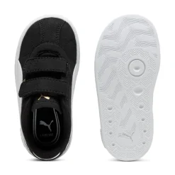 Clearance Sneakers primi passi bambina e bambino nere effetto scamosciato con strappo Club II V Bambino Scarpe Con Strappo Bambino|Scarpe Con Strappo Bambina