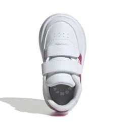 Online Sneakers primi passi bianche da bambina con strisce rosa e fucsia Breaknet 2.0 CF I Bambino Sneakers Sportive Bambina|Scarpe Con Strappo Bambina