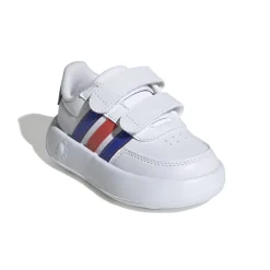 Hot Sneakers primi passi bianche da bambino con strisce blu e rosse Breaknet 2.0 CF I Bambino Primi Passi Bambino|Scarpe Con Strappo Bambino