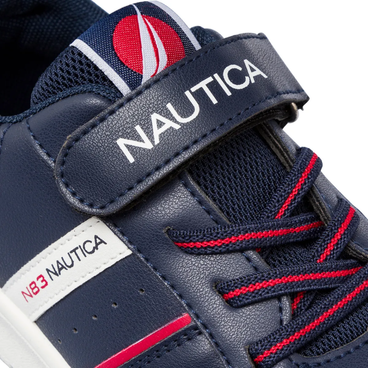 Outlet Sneakers ragazzo blu navy con dettagli rossi e bianchi e logo Bambino Sneakers Bambino|Scarpe Ragazzo