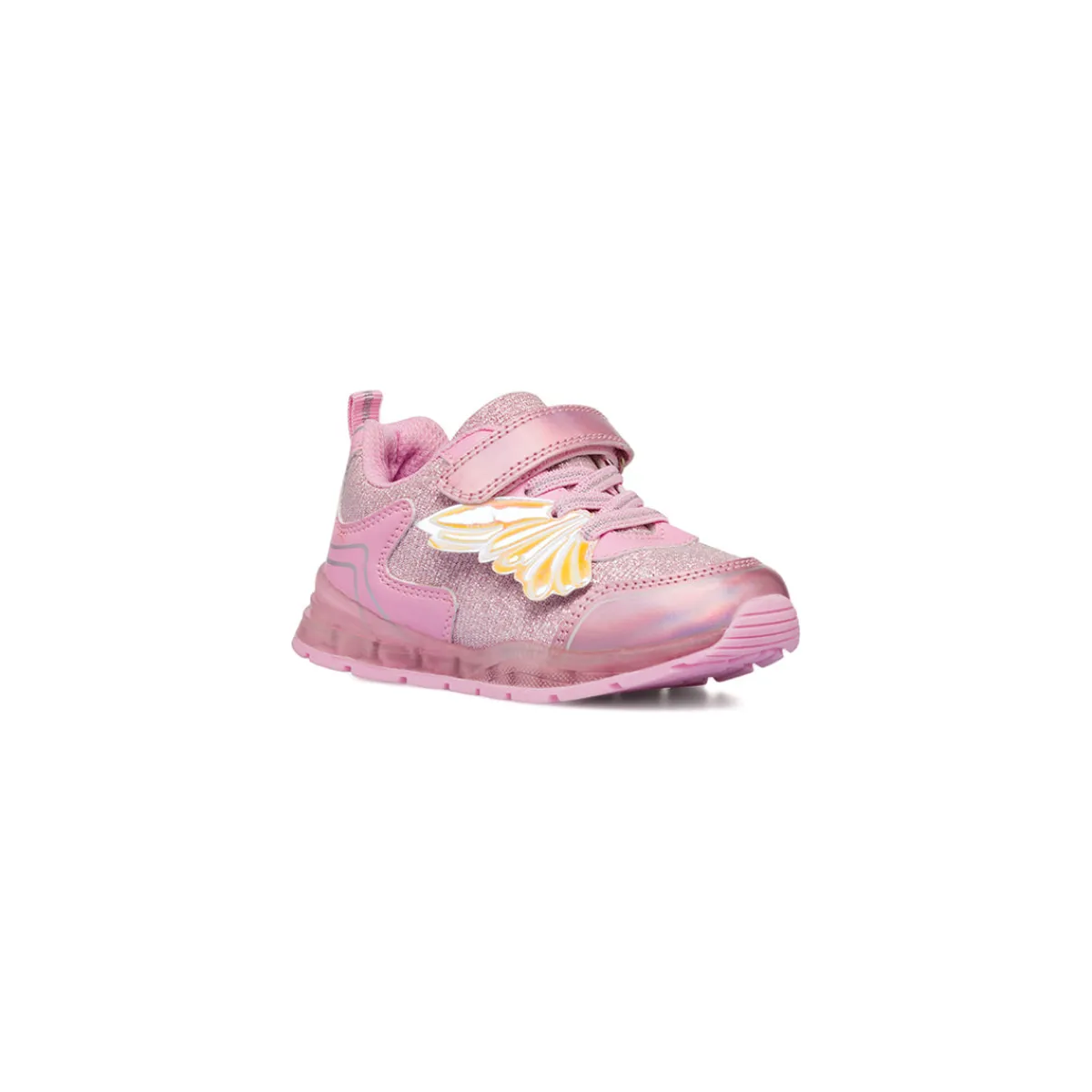 Sale Sneakers rosa da bambina con luci e dettagli iridescenti Bambino Sneakers Bambina|Scarpe Con Strappo Bambina