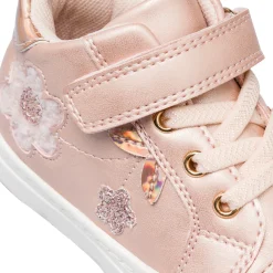 Sale Sneakers rosa effetto perlato da bambina primi passi con dettagli fiori Bambino Scarpe Con Strappo Bambina|Primi Passi Bambina