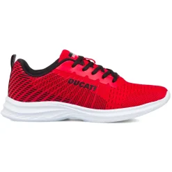 Best Sneakers rosse da uomo con dettagli neri e logo Radio Uomo Scarpe Da Running|Scarpe Da Running Uomo