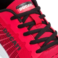 Best Sneakers rosse da uomo con dettagli neri e logo Radio Uomo Scarpe Da Running|Scarpe Da Running Uomo