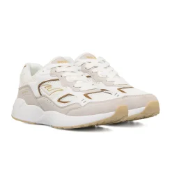 Best Sneakers Rétro bianche e beige da Donna con dettagli dorati Donna Sneakers Retro Running|Sneakers Rétro