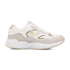 Best Sneakers Rétro bianche e beige da Donna con dettagli dorati Donna Sneakers Retro Running|Sneakers Rétro