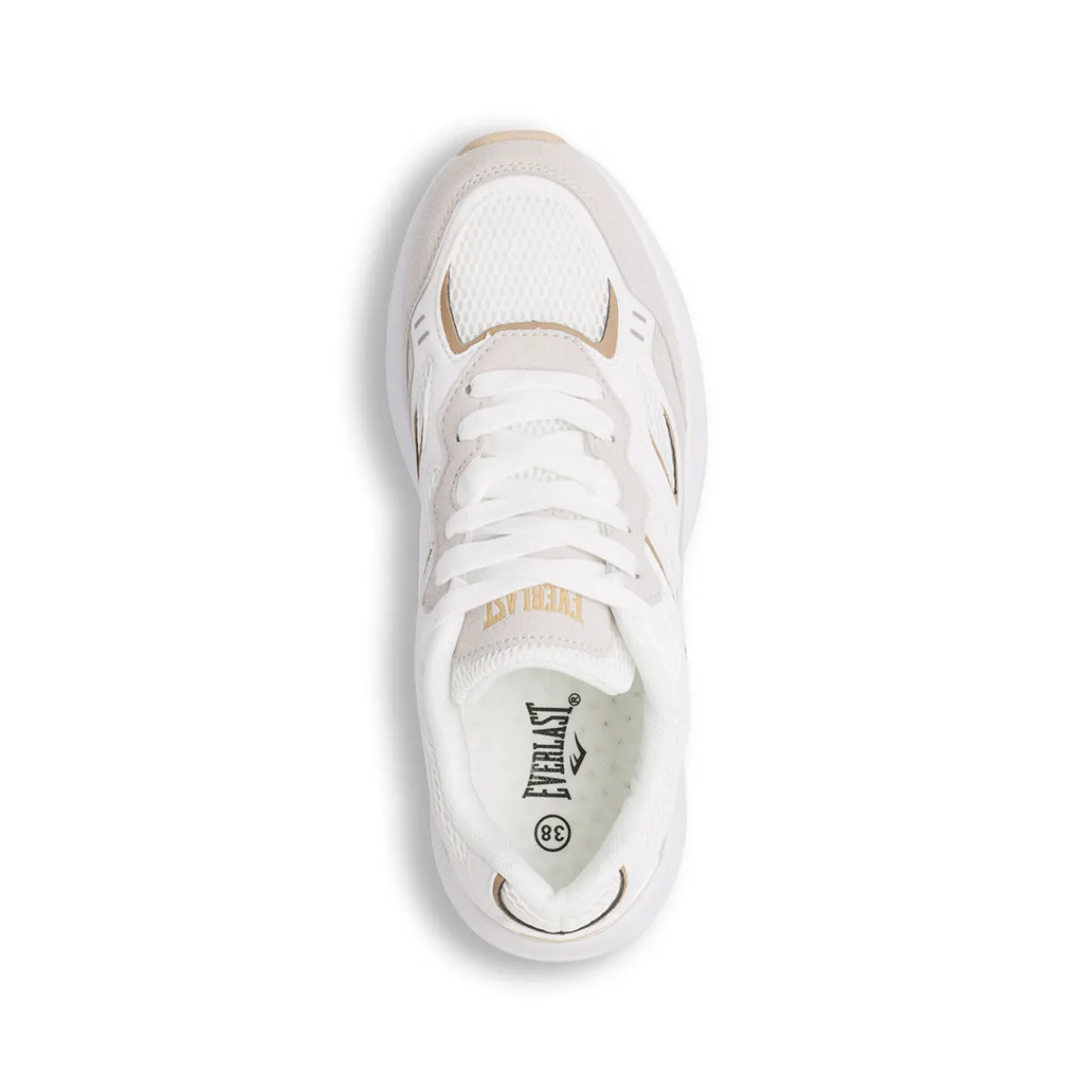 Best Sneakers Rétro bianche e beige da Donna con dettagli dorati Donna Sneakers Retro Running|Sneakers Rétro