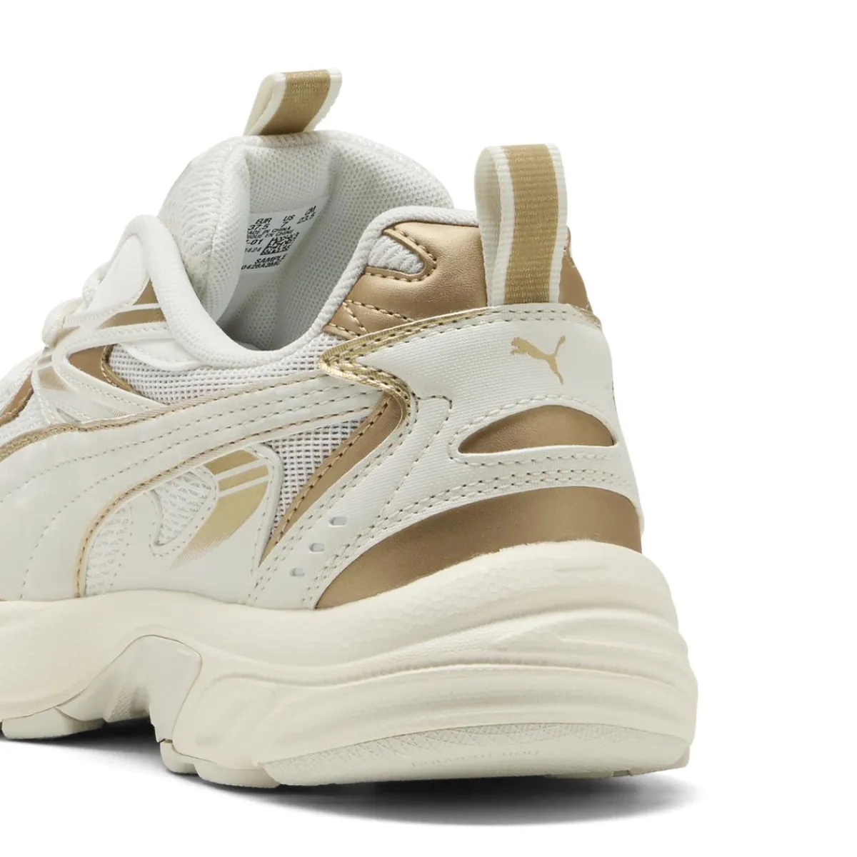 Sale Sneakers Rétro biannco off-white e oro da Donna Milenio Tech Donna Sneakers Rétro|Sneakers Retro Running