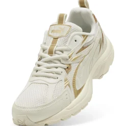 Sale Sneakers Rétro biannco off-white e oro da Donna Milenio Tech Donna Sneakers Rétro|Sneakers Retro Running