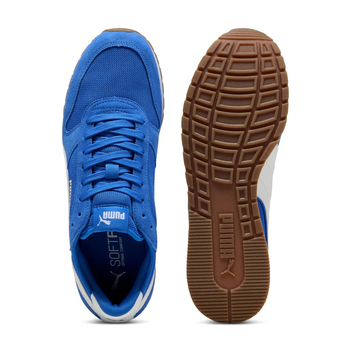 New Sneakers Rétro casual blu con dettagli bianchi da Uomo Uomo Sneakers Retro Running|Sneakers Rétro
