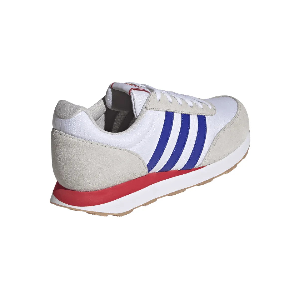 Discount Sneakers Rétro da Uomo bianche in pelle con dettagli blu e rossi Run 60s Uomo Sneakers Retro Running|Sneakers Rétro