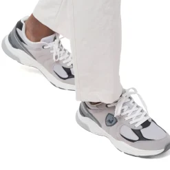 Sale Sneakers Rétro da uomo grigie e nere con inserti effetto scamosicato Uomo Sneakers Retro Running|Sneakers Rétro