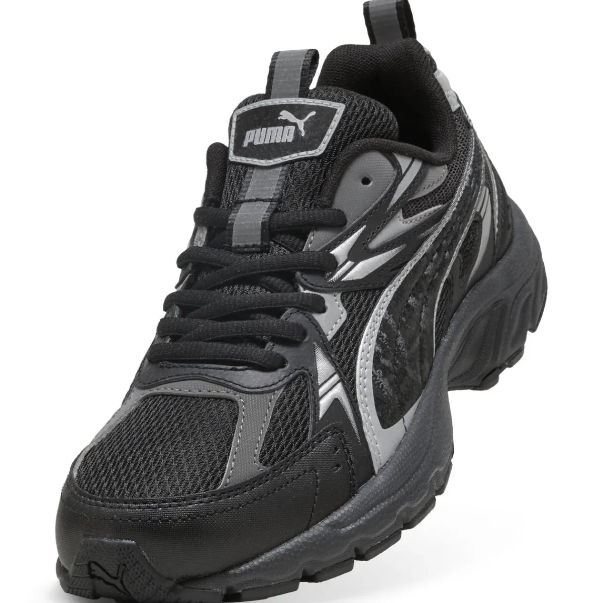 Online Sneakers Rétro nere e argento da Donna Milenio Tech Donna Sneakers Retro Running|Sneakers Rétro