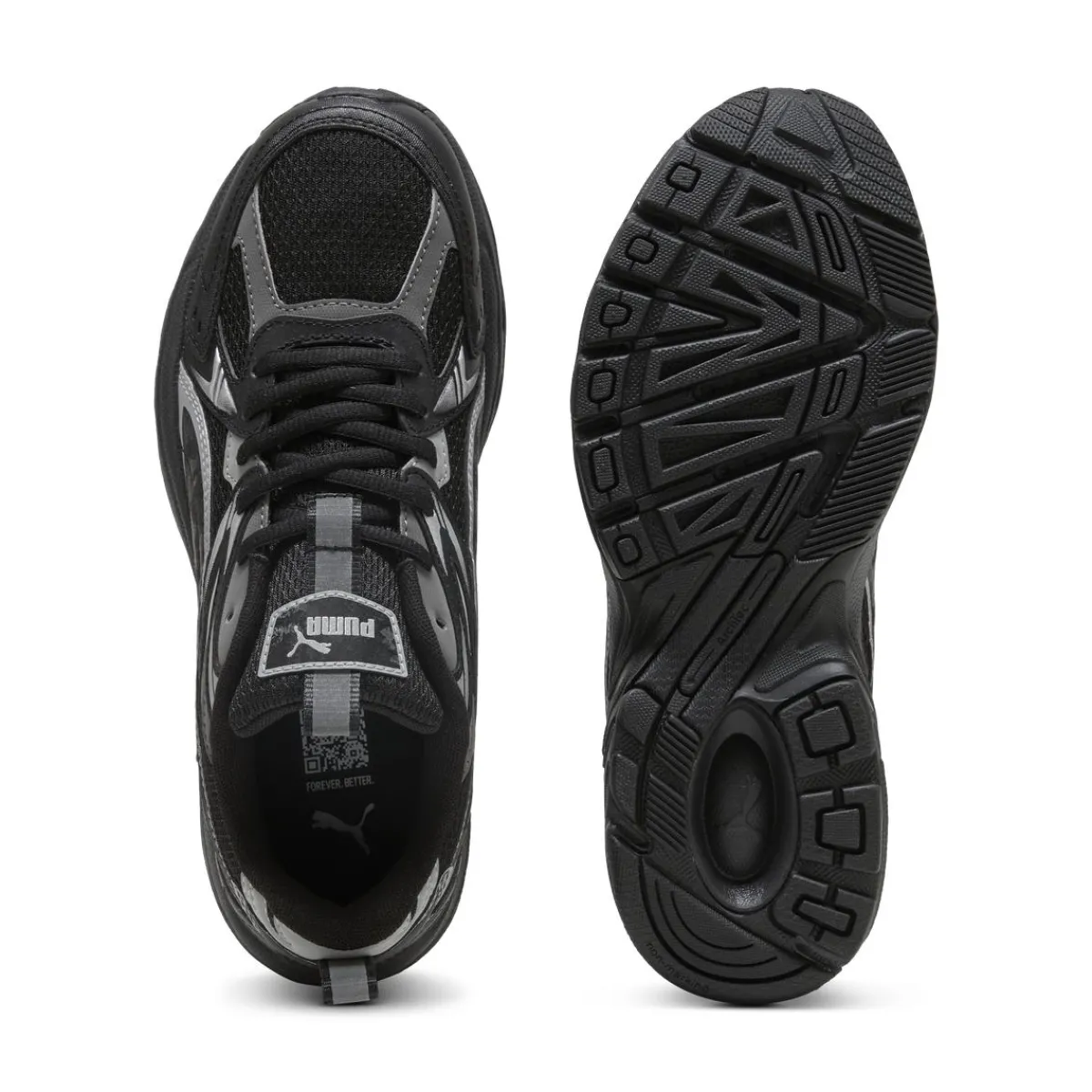 Online Sneakers Rétro nere e argento da Donna Milenio Tech Donna Sneakers Retro Running|Sneakers Rétro