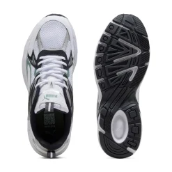 New Sneakers Rétro running da uomo bianche e nere con dettaglio verde Milenio Tech Uomo Sneakers Retro Running|Sneakers Rétro