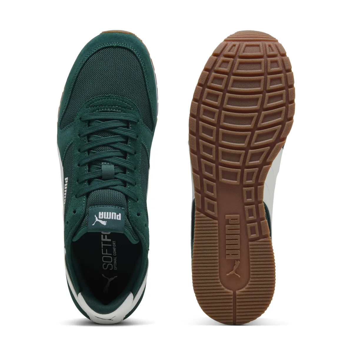 Discount Sneakers Rétro verdi effetto scamosciato da Uomo con logo Uomo Sneakers Retro Running|Sneakers Rétro