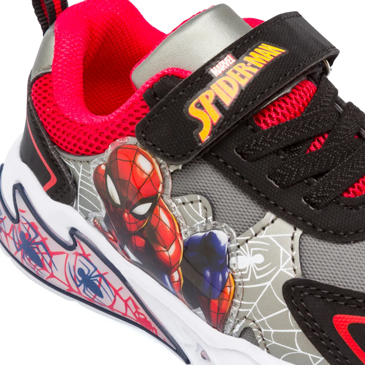 Outlet Sneakers nere e rosse da Bambino con luci Bambino Scarpe Con Strappo Bambino|Sneakers Bambino