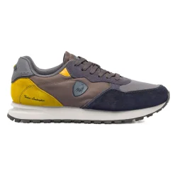 Clearance Sneakers Sportive da uomo blu e marroni Uomo Sneakers Retro Running|Sneakers