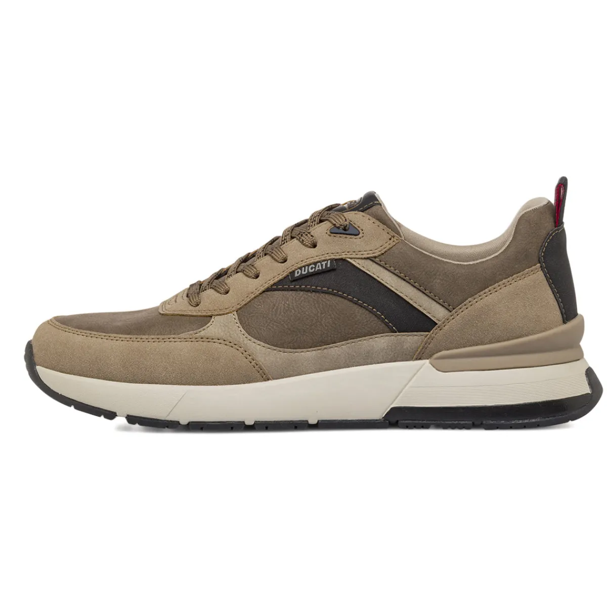 Outlet Sneakers taupe da Uomo con inserti in contrasto Uomo Sneakers Uomo
