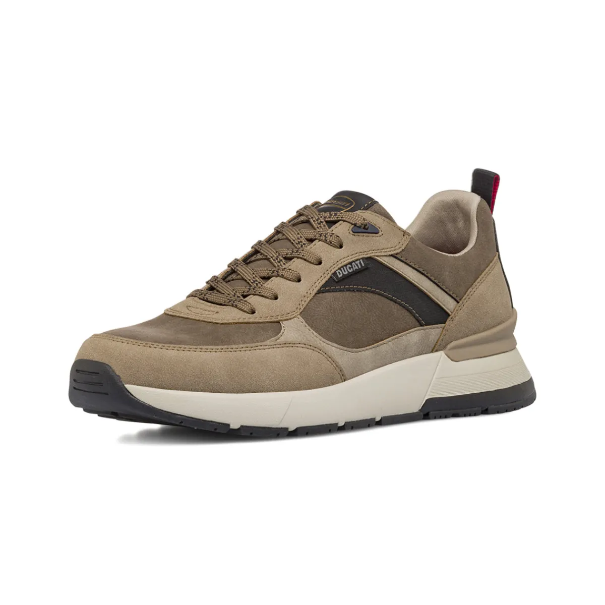 Outlet Sneakers taupe da Uomo con inserti in contrasto Uomo Sneakers Uomo