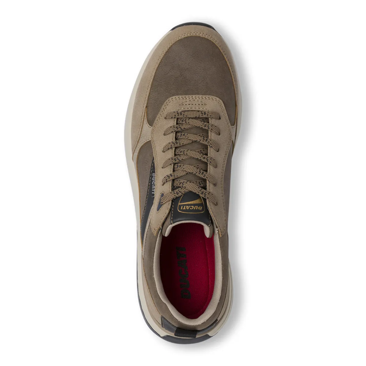 Outlet Sneakers taupe da Uomo con inserti in contrasto Uomo Sneakers Uomo