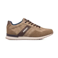 Clearance Sneakers taupe da uomo con logo laterale Uomo Sneakers Uomo
