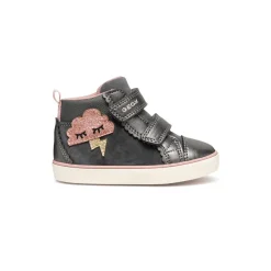 New Sneakers traspiranti alte grigie da Bambina con strappo Bambino Scarpe Con Strappo Bambina|Primi Passi Bambina